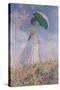 Woman with a Parasol Turned to the Right, 1886-Claude Monet-Stretched Canvas