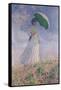 Woman with a Parasol Turned to the Right, 1886-Claude Monet-Framed Stretched Canvas