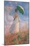 Woman with a Parasol Turned to the Right-Claude Monet-Mounted Art Print