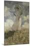 Woman with a Parasol Turned Toward the Left-Claude Monet-Mounted Giclee Print