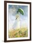 Woman With A Parasol-Claude Monet-Framed Giclee Print