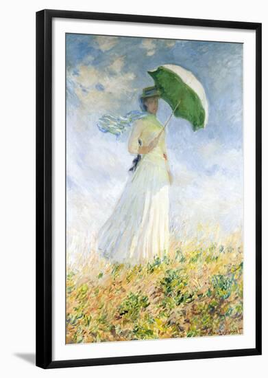 Woman With A Parasol-Claude Monet-Framed Giclee Print