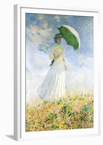 Woman With A Parasol-Claude Monet-Framed Giclee Print