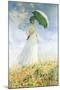 Woman With A Parasol-Claude Monet-Mounted Giclee Print