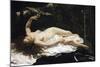 Woman with a Parrot-Gustave Courbet-Mounted Giclee Print