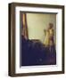 Woman with a Pearl Necklace, 1664-Johannes Vermeer-Framed Giclee Print