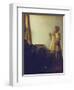 Woman with a Pearl Necklace, 1664-Johannes Vermeer-Framed Giclee Print