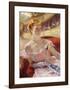 Woman with a Pearl Necklace in a Loge-Mary Stevenson Cassatt-Framed Premium Giclee Print