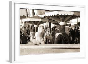 Woman with a Pierced Tongue Applying Lipstick, 2004-Stephen Spiller-Framed Photographic Print