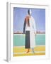 Woman with a Rake, 1915-Kasimir Malevich-Framed Giclee Print