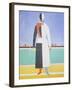 Woman with a Rake, 1915-Kasimir Malevich-Framed Giclee Print