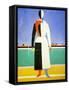 Woman with a Rake, 1928-1932-Kazimir Malevich-Framed Stretched Canvas