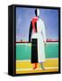 Woman with a Rake, circa 1928-32-Kasimir Malevich-Framed Stretched Canvas