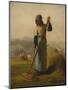 Woman with a Rake, probably 1856–57,-Jean-Francois Millet-Mounted Giclee Print
