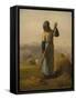 Woman with a Rake, probably 1856–57,-Jean-Francois Millet-Framed Stretched Canvas