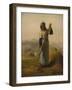 Woman with a Rake, probably 1856–57,-Jean-Francois Millet-Framed Giclee Print