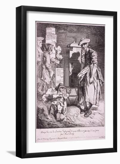 Woman with a Raree Show, Cries of London, 1760-Paul Sandby-Framed Giclee Print