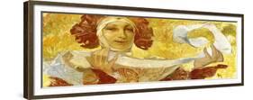 Woman with a Ribbon, C. 1902-1903-Alphonse Mucha-Framed Giclee Print