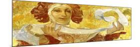 Woman with a Ribbon, C. 1902-1903-Alphonse Mucha-Mounted Giclee Print