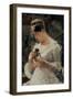 Woman with a Rose-Winslow Homer-Framed Giclee Print