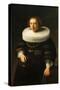 Woman with a Ruff Collar-Rembrandt van Rijn-Stretched Canvas