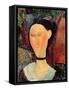 Woman with a Velvet Neckband, C.1915-Amedeo Modigliani-Framed Stretched Canvas