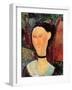 Woman with a Velvet Neckband, C.1915-Amedeo Modigliani-Framed Giclee Print