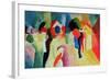 Woman with a Yellow Jacket-Auguste Macke-Framed Giclee Print