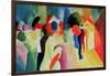 Woman with a Yellow Jacket-Auguste Macke-Framed Giclee Print