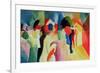 Woman with a Yellow Jacket-Auguste Macke-Framed Giclee Print