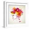 Woman with Abstract HairDesign-null-Framed Art Print