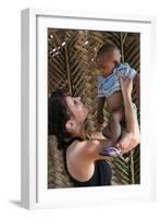 Woman with an African child, Lome, Togo-Godong-Framed Photographic Print