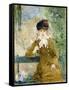 Woman with an Umbrella, 1881-Berthe Morisot-Framed Stretched Canvas