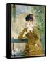 Woman with an Umbrella, 1881-Berthe Morisot-Framed Stretched Canvas