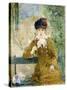 Woman with an Umbrella, 1881-Berthe Morisot-Stretched Canvas