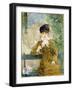 Woman with an Umbrella, 1881-Berthe Morisot-Framed Giclee Print