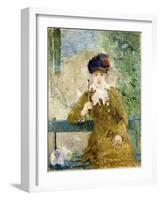 Woman with an Umbrella, 1881-Berthe Morisot-Framed Giclee Print