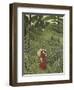 Woman with an Umbrella in an Exotic Forest-Henri Rousseau-Framed Giclee Print