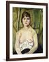 Woman with Bare Breasts-Suzanne Valadon-Framed Giclee Print