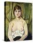 Woman with Bare Breasts-Suzanne Valadon-Stretched Canvas