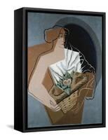 Woman with Basket-Juan Gris-Framed Stretched Canvas