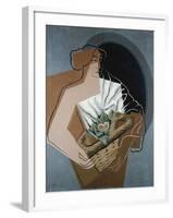 Woman with Basket-Juan Gris-Framed Giclee Print