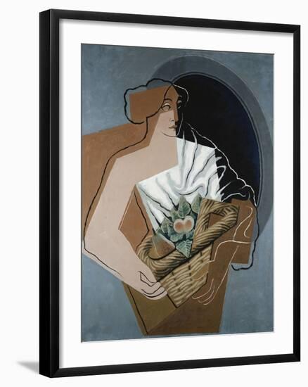 Woman with Basket-Juan Gris-Framed Giclee Print