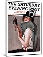 "Woman with Baton," Saturday Evening Post Cover, February 28, 1925-Roy Best-Mounted Premium Giclee Print