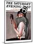 "Woman with Baton," Saturday Evening Post Cover, February 28, 1925-Roy Best-Mounted Premium Giclee Print