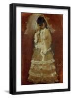 Woman with Binoculars-Edgar Degas-Framed Giclee Print