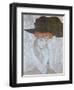 Woman with Black Feather Hat, 1910-Gustav Klimt-Framed Giclee Print