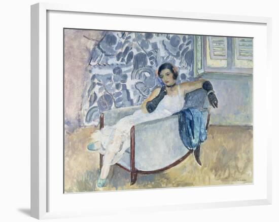 Woman with Black Gloves, C. 1930-Henri Lebasque-Framed Giclee Print