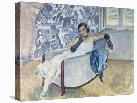 Woman with Black Gloves, C. 1930-Henri Lebasque-Stretched Canvas