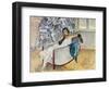 Woman with Black Gloves; La Femme Aux Gants Noirs, C.1930-Henri Lebasque-Framed Giclee Print